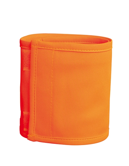 Armlet zum Besticken und Bedrucken in der Farbe Signal Orange mit Ihren Logo, Schriftzug oder Motiv.