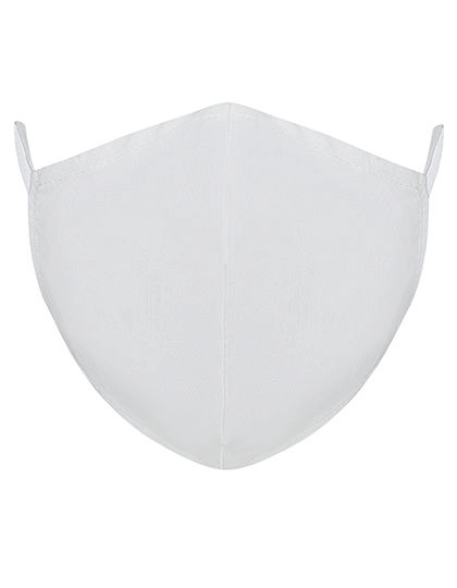 FFP2-Mask-Cover Salzburg zum Besticken und Bedrucken in der Farbe White mit Ihren Logo, Schriftzug oder Motiv.