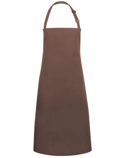 Latzschürze Basic mit Tasche und Schnalle zum Besticken und Bedrucken in der Farbe Light Brown (ca. Pantone 438C) mit Ihren Logo, Schriftzug oder Motiv.