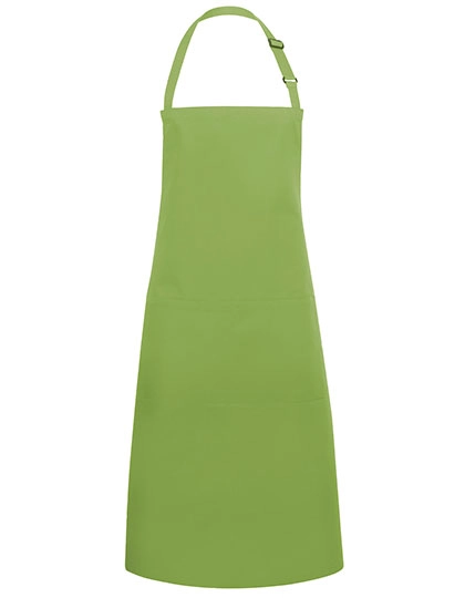 Latzschürze Basic mit Tasche und Schnalle zum Besticken und Bedrucken in der Farbe Lime (ca. Pantone 2303C) mit Ihren Logo, Schriftzug oder Motiv.