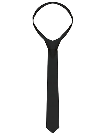 Krawatte zum Besticken und Bedrucken in der Farbe Black (ca. Pantone 419C) mit Ihren Logo, Schriftzug oder Motiv.