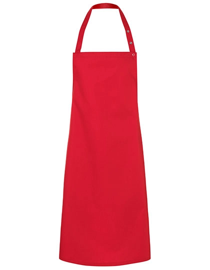 Latzschürze Santorini zum Besticken und Bedrucken in der Farbe Red (ca. Pantone 186C) mit Ihren Logo, Schriftzug oder Motiv.