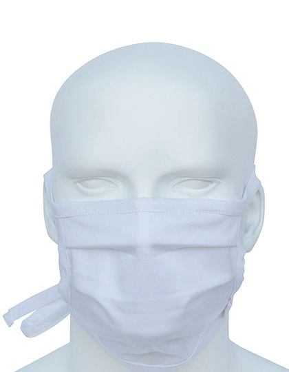 Mund-Nasen-Maske (3er Pack) zum Besticken und Bedrucken in der Farbe White mit Ihren Logo, Schriftzug oder Motiv.
