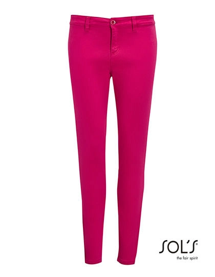 Women´s 7/8 Pants Jules zum Besticken und Bedrucken in der Farbe Sunset Pink mit Ihren Logo, Schriftzug oder Motiv.