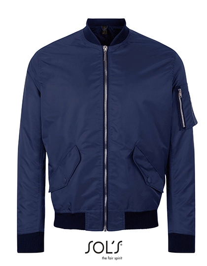 Rebel Jacket zum Besticken und Bedrucken in der Farbe French Navy mit Ihren Logo, Schriftzug oder Motiv.
