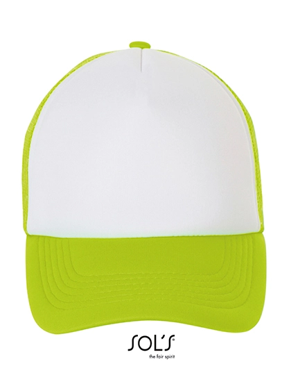 Bubble Cap zum Besticken und Bedrucken in der Farbe White-Neon Green mit Ihren Logo, Schriftzug oder Motiv.