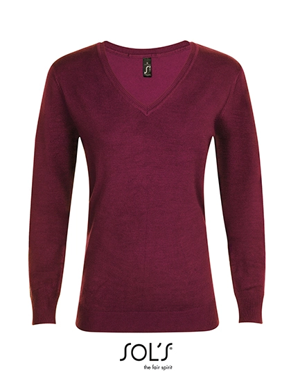 Women´s Glory Sweater zum Besticken und Bedrucken in der Farbe Oxblood mit Ihren Logo, Schriftzug oder Motiv.