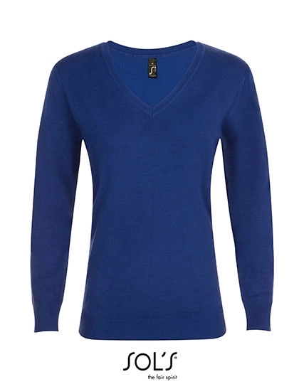 Women´s Glory Sweater zum Besticken und Bedrucken in der Farbe Ultramarine mit Ihren Logo, Schriftzug oder Motiv.