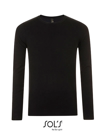Men´s Ginger Sweater zum Besticken und Bedrucken in der Farbe Black mit Ihren Logo, Schriftzug oder Motiv.