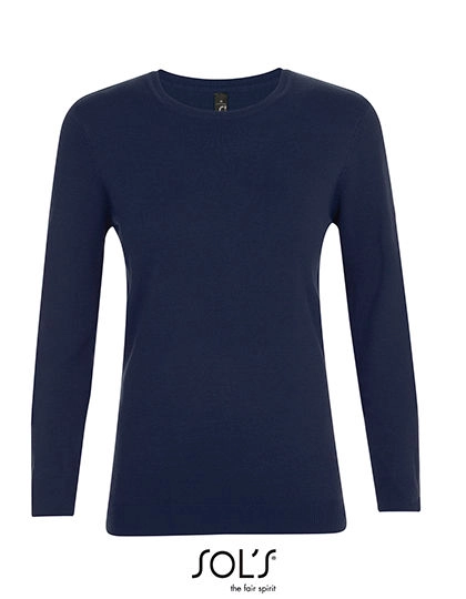 Women´s Ginger Sweater zum Besticken und Bedrucken in der Farbe French Navy mit Ihren Logo, Schriftzug oder Motiv.