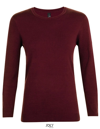 Women´s Ginger Sweater zum Besticken und Bedrucken in der Farbe Oxblood mit Ihren Logo, Schriftzug oder Motiv.