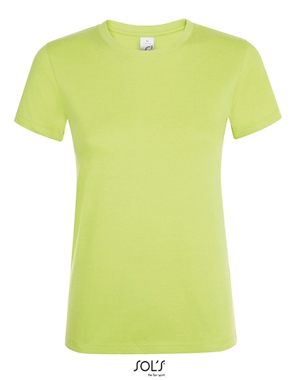 Women´s Regent T-Shirt zum Besticken und Bedrucken in der Farbe Apple Green mit Ihren Logo, Schriftzug oder Motiv.