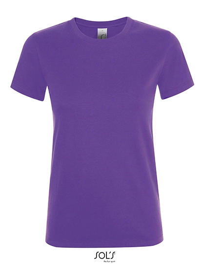 Women´s Regent T-Shirt zum Besticken und Bedrucken in der Farbe Dark Purple mit Ihren Logo, Schriftzug oder Motiv.