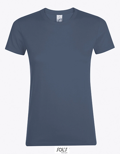 Women´s Regent T-Shirt zum Besticken und Bedrucken in der Farbe Denim mit Ihren Logo, Schriftzug oder Motiv.