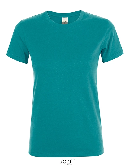 Women´s Regent T-Shirt zum Besticken und Bedrucken in der Farbe Duck Blue mit Ihren Logo, Schriftzug oder Motiv.