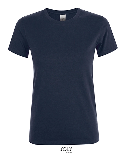 Women´s Regent T-Shirt zum Besticken und Bedrucken in der Farbe French Navy mit Ihren Logo, Schriftzug oder Motiv.