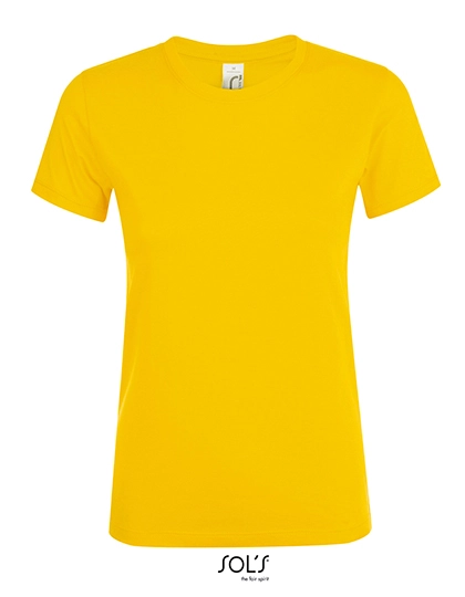 Women´s Regent T-Shirt zum Besticken und Bedrucken in der Farbe Gold mit Ihren Logo, Schriftzug oder Motiv.