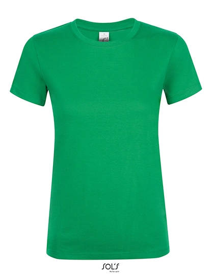 Women´s Regent T-Shirt zum Besticken und Bedrucken in der Farbe Kelly Green mit Ihren Logo, Schriftzug oder Motiv.