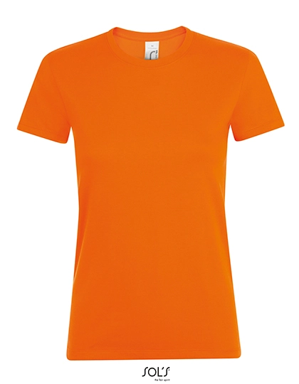 Women´s Regent T-Shirt zum Besticken und Bedrucken in der Farbe Orange mit Ihren Logo, Schriftzug oder Motiv.