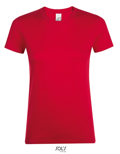 Women´s Regent T-Shirt zum Besticken und Bedrucken in der Farbe Red mit Ihren Logo, Schriftzug oder Motiv.