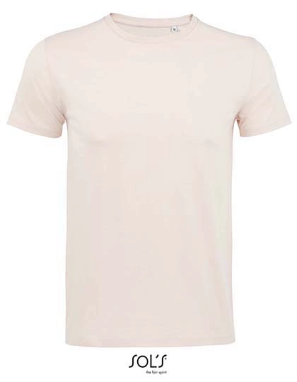 Men´s Short Sleeve T-Shirt Milo zum Besticken und Bedrucken in der Farbe Creamy Pink mit Ihren Logo, Schriftzug oder Motiv.