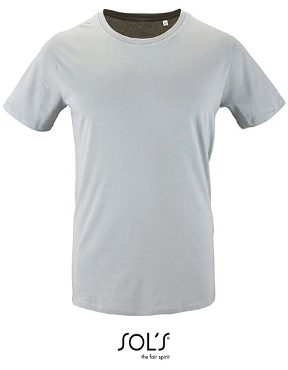 Men´s Short Sleeve T-Shirt Milo zum Besticken und Bedrucken in der Farbe Pure Grey mit Ihren Logo, Schriftzug oder Motiv.
