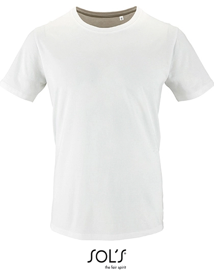 Men´s Short Sleeve T-Shirt Milo zum Besticken und Bedrucken in der Farbe White mit Ihren Logo, Schriftzug oder Motiv.