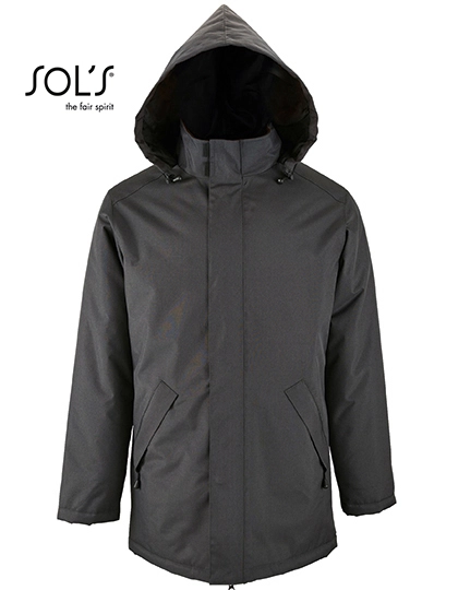 Unisex Jacket With Padded Lining Robyn zum Besticken und Bedrucken in der Farbe Charcoal Grey (Solid) mit Ihren Logo, Schriftzug oder Motiv.