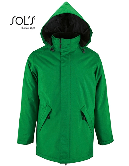 Unisex Jacket With Padded Lining Robyn zum Besticken und Bedrucken in der Farbe Kelly Green mit Ihren Logo, Schriftzug oder Motiv.