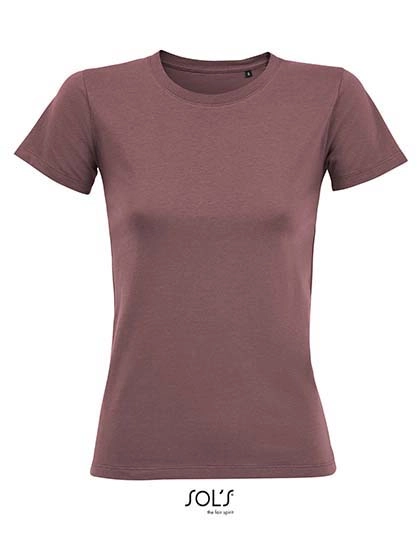 Women´s Round Neck Fitted T-Shirt Regent zum Besticken und Bedrucken in der Farbe Ancient Pink mit Ihren Logo, Schriftzug oder Motiv.