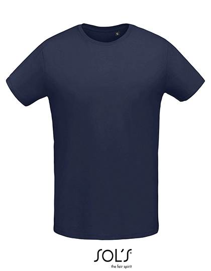 Men´s Martin T-Shirt zum Besticken und Bedrucken in der Farbe French Navy mit Ihren Logo, Schriftzug oder Motiv.