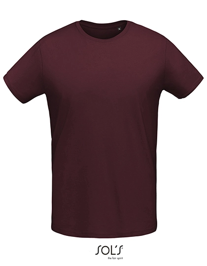 Men´s Martin T-Shirt zum Besticken und Bedrucken in der Farbe Oxblood mit Ihren Logo, Schriftzug oder Motiv.