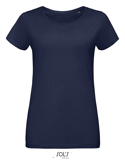 Women´s Martin T-Shirt zum Besticken und Bedrucken in der Farbe French Navy mit Ihren Logo, Schriftzug oder Motiv.