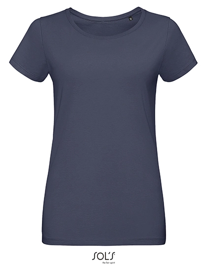 Women´s Martin T-Shirt zum Besticken und Bedrucken in der Farbe Mouse Grey (Solid) mit Ihren Logo, Schriftzug oder Motiv.