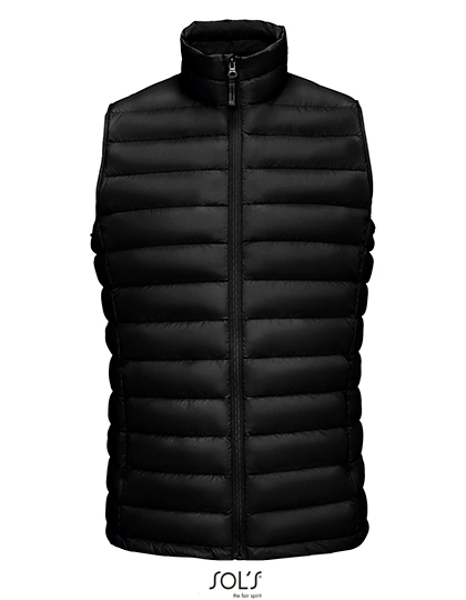 Men´s Wilson Bodywarmer Jacket zum Besticken und Bedrucken in der Farbe Black mit Ihren Logo, Schriftzug oder Motiv.
