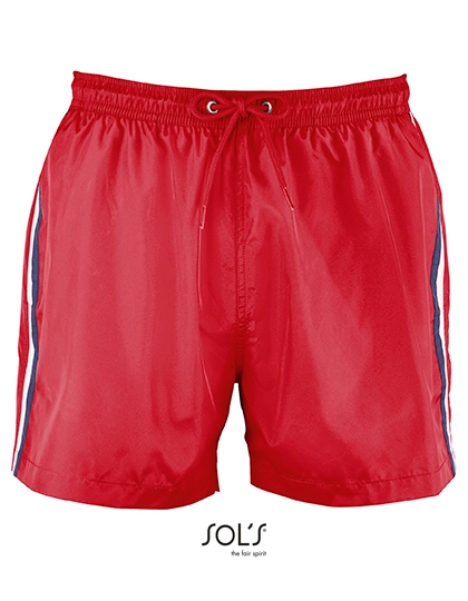 Men´s Sunrise Swimshorts zum Besticken und Bedrucken in der Farbe Red mit Ihren Logo, Schriftzug oder Motiv.