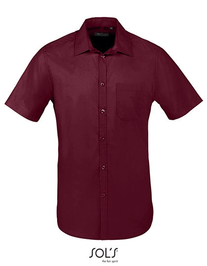 Men´s Bristol Fit Shirt zum Besticken und Bedrucken in der Farbe Medium Burgundy mit Ihren Logo, Schriftzug oder Motiv.