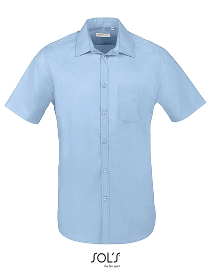 Men´s Bristol Fit Shirt zum Besticken und Bedrucken in der Farbe Sky Blue mit Ihren Logo, Schriftzug oder Motiv.