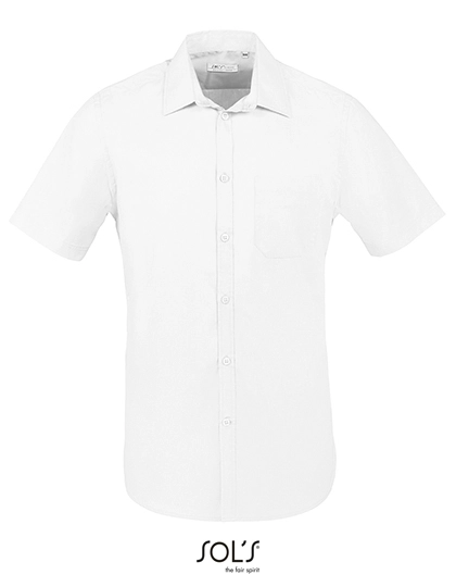 Men´s Bristol Fit Shirt zum Besticken und Bedrucken in der Farbe White mit Ihren Logo, Schriftzug oder Motiv.