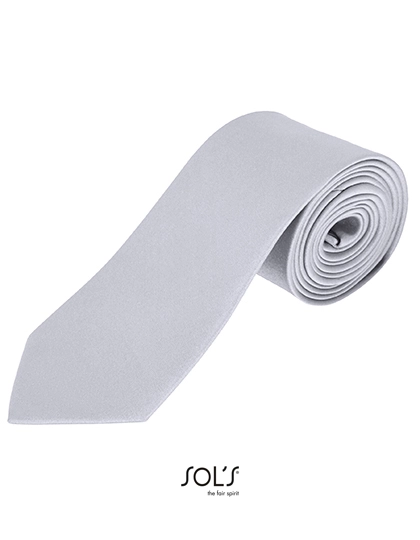 Garner Tie zum Besticken und Bedrucken in der Farbe Silver mit Ihren Logo, Schriftzug oder Motiv.