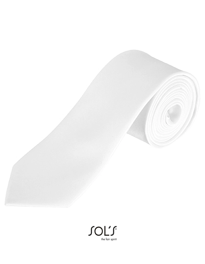 Garner Tie zum Besticken und Bedrucken in der Farbe White mit Ihren Logo, Schriftzug oder Motiv.