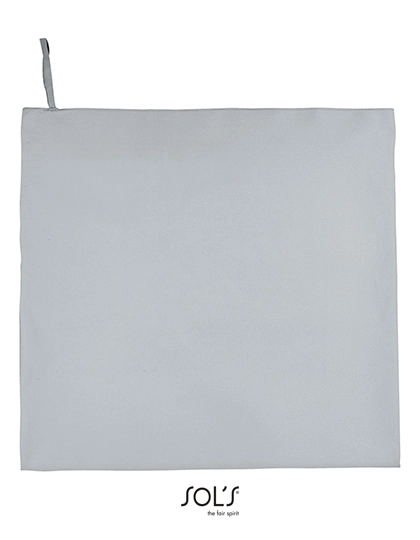 Microfibre Towel Atoll 100 zum Besticken und Bedrucken in der Farbe Pure Grey mit Ihren Logo, Schriftzug oder Motiv.