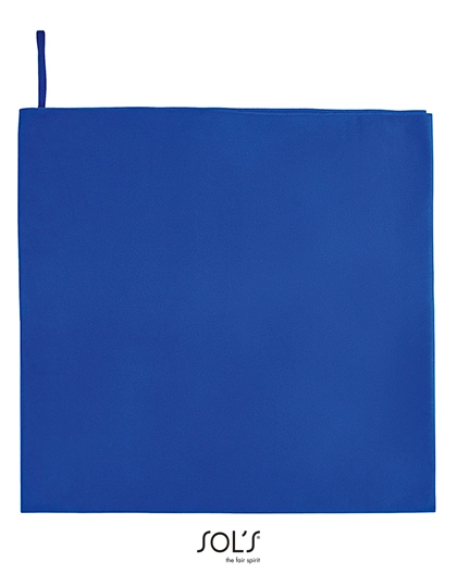Microfibre Towel Atoll 100 zum Besticken und Bedrucken in der Farbe Royal Blue mit Ihren Logo, Schriftzug oder Motiv.