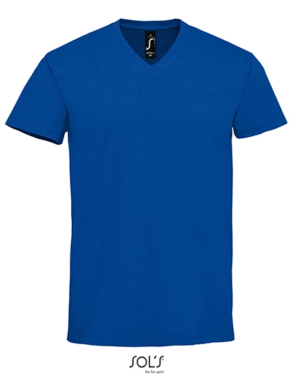 Men´s Imperial V-Neck T-Shirt zum Besticken und Bedrucken in der Farbe Royal Blue mit Ihren Logo, Schriftzug oder Motiv.