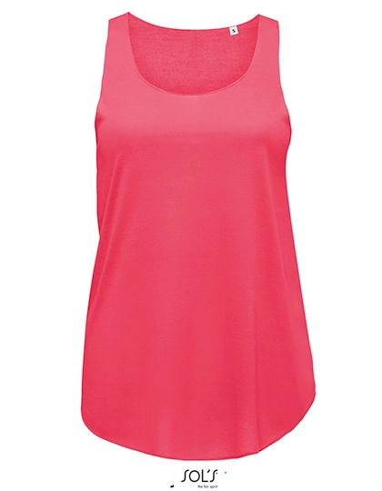 Women´s Jade T-Shirt zum Besticken und Bedrucken in der Farbe Neon Coral mit Ihren Logo, Schriftzug oder Motiv.