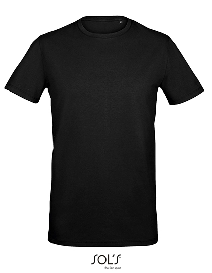 Men´s Millenium T-Shirt zum Besticken und Bedrucken in der Farbe Deep Black mit Ihren Logo, Schriftzug oder Motiv.