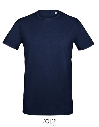Men´s Millenium T-Shirt zum Besticken und Bedrucken in der Farbe French Navy mit Ihren Logo, Schriftzug oder Motiv.
