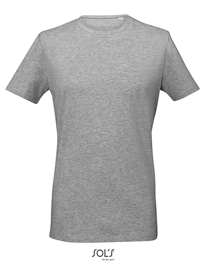 Men´s Millenium T-Shirt zum Besticken und Bedrucken in der Farbe Grey Melange mit Ihren Logo, Schriftzug oder Motiv.