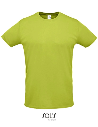 Unisex Sprint T-Shirt zum Besticken und Bedrucken in der Farbe Apple Green mit Ihren Logo, Schriftzug oder Motiv.