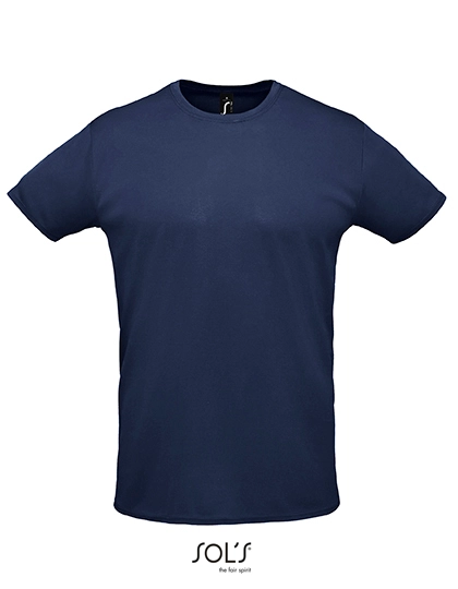 Unisex Sprint T-Shirt zum Besticken und Bedrucken in der Farbe French Navy mit Ihren Logo, Schriftzug oder Motiv.